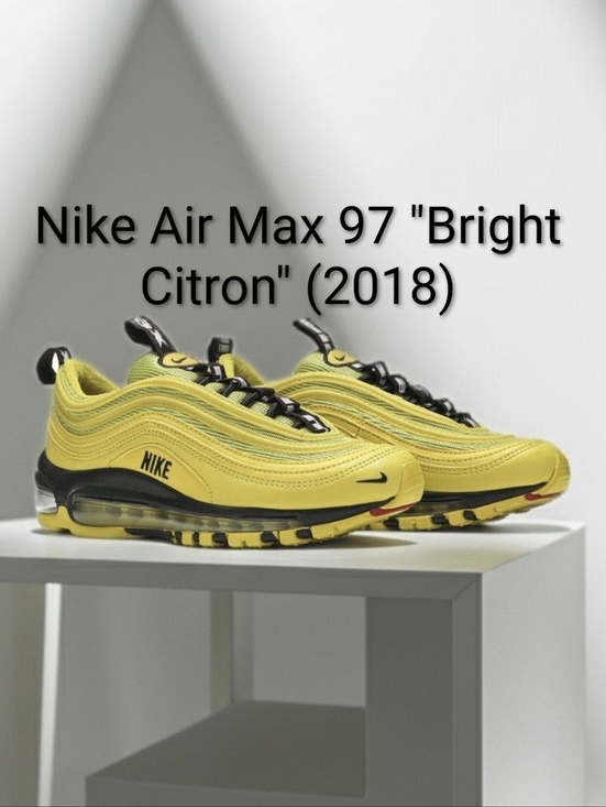 Nike Other - Nike Air Max 97 "Bright Citron" (2018) Sneakers SZ 7Y Womens SZ 8.5 EUC